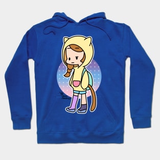 Girl in yellow cat hood Hoodie